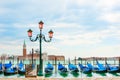 Beautiful promenade of the Grand canal near San Marco square in Venice, Italy Royalty Free Stock Photo