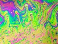 Beautiful psychedelic abstraction - interference in soap films