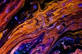 Beautiful psychedelic abstractions in soap foam. Effect, colorful. Royalty Free Stock Photo