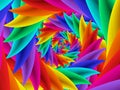 Beautiful Psychedelic Rainbow Spiral Background Royalty Free Stock Photo