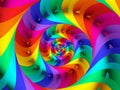 Beautiful Psychedelic Rainbow Spiral Background Royalty Free Stock Photo