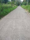 Beautiful publc road at rural area of western province in Srilanka Royalty Free Stock Photo