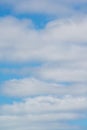 Beautiful puffy clouds with pretty blue sky Royalty Free Stock Photo