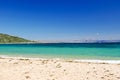 Beautiful Punta Paloma beach. A lots of kiteboarders and mount Jebel Musa in Morocco on the background. Tarifa, Cadiz, Spain