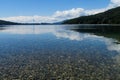 Beautiful pure blue water lake