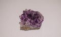 Beautiful and purple amethyst gemstone closeup