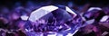 Beautiful Purple Amethyst Isolated on a Dark Background. Purple Diamond. Gem. Royalty Free Stock Photo
