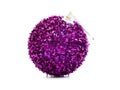a beautiful purple christmas ball Royalty Free Stock Photo