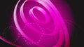 Beautiful purple scientific modern endless abstract circular texture of stripes and lines from the future. The background. Vector