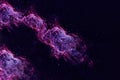 Beautiful purple galaxy in deep space. Elements of this image furnished by NASA were Royalty Free Stock Photo