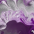 Beautiful purple grey fractal surreal design. Elegant ornament design