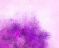 Beautiful purple shapes watercolor paper texture with curved lines. Funky liquid shapes. Light nirvana paint
