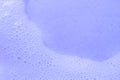 Beautiful purple soap bubbles background, blue and white foam bubble texture Royalty Free Stock Photo