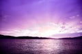 Beautiful purple sunset Royalty Free Stock Photo