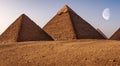 beautiful pyramids of giza together