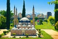 Beautiful quarter-scale model of `Selimiye Mosque` in Antalya Mini City Park