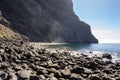 Beautiful and quiet Beach Masca. Hiking in Gorge Masca. Volcanic island. Mountains of the island of Tenerife, Canary