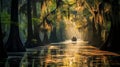 Quiet swamps of Louisiana