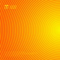 Beautiful radial motion circle lines pattern on orange and yellow gradient color abstract background and texture Royalty Free Stock Photo