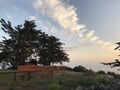 Ragged Point Inn Vista Point at sunset September 2017