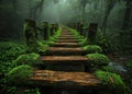 nature trail rain forest Royalty Free Stock Photo