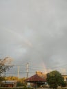 beautiful rainbow in the afternoon