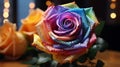 Beautiful Rainbow Colored Roses