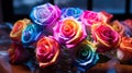 Beautiful Rainbow Colored Roses