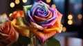 Beautiful Rainbow Colored Roses