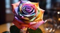 Beautiful Rainbow Colored Roses