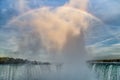 Rainbow over the waterfall. Niagara Falls, Canada/USA. Royalty Free Stock Photo