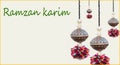 Beautiful ramadaan kareem banner Royalty Free Stock Photo