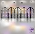 Ramadan Kareem beautiful greeting card- background with Arabic calligraphy which means Ramadan Kareem