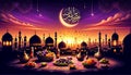 A beautiful Ramadan Iftar invitation background