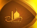 Beautiful ramadan kareem background design.