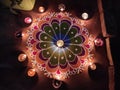 Beautiful rangoli Indian festival