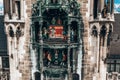 Beautiful Rathaus Glockenspiel in Munich, Germany