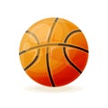 Beautiful realistic classic, basketball ball, for playing. Royalty Free Stock Photo