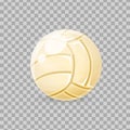 Beautiful realistic classic, volleyball ball, for playing, collective game. Royalty Free Stock Photo