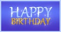 Beautiful realistic happy birthday banner design Royalty Free Stock Photo