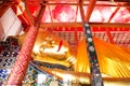 Reclining Golden Buddha at Wat Phra Non Nong Phueng