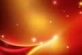 beautiful red background with gold christmas elements with space for text