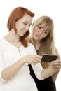 Beautiful red and blond haired girls Royalty Free Stock Photo