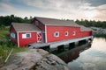 Beautiful Red Boathouse