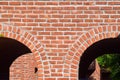 Bricks made house parts stock photograph