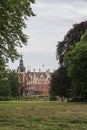 Beautiful red castle of Fuerst Pueckler in Bad Muskau Royalty Free Stock Photo