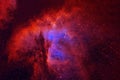 A beautiful red galaxy in deep space. Elements of this image were furnished by NASA Royalty Free Stock Photo