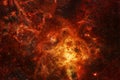 A beautiful red galaxy in deep space. Elements of this image were furnished by NASA Royalty Free Stock Photo