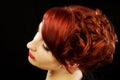 Beautiful red hairstyle Royalty Free Stock Photo