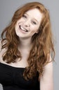 Beautiful Red Headed Girl Smiling Royalty Free Stock Photo